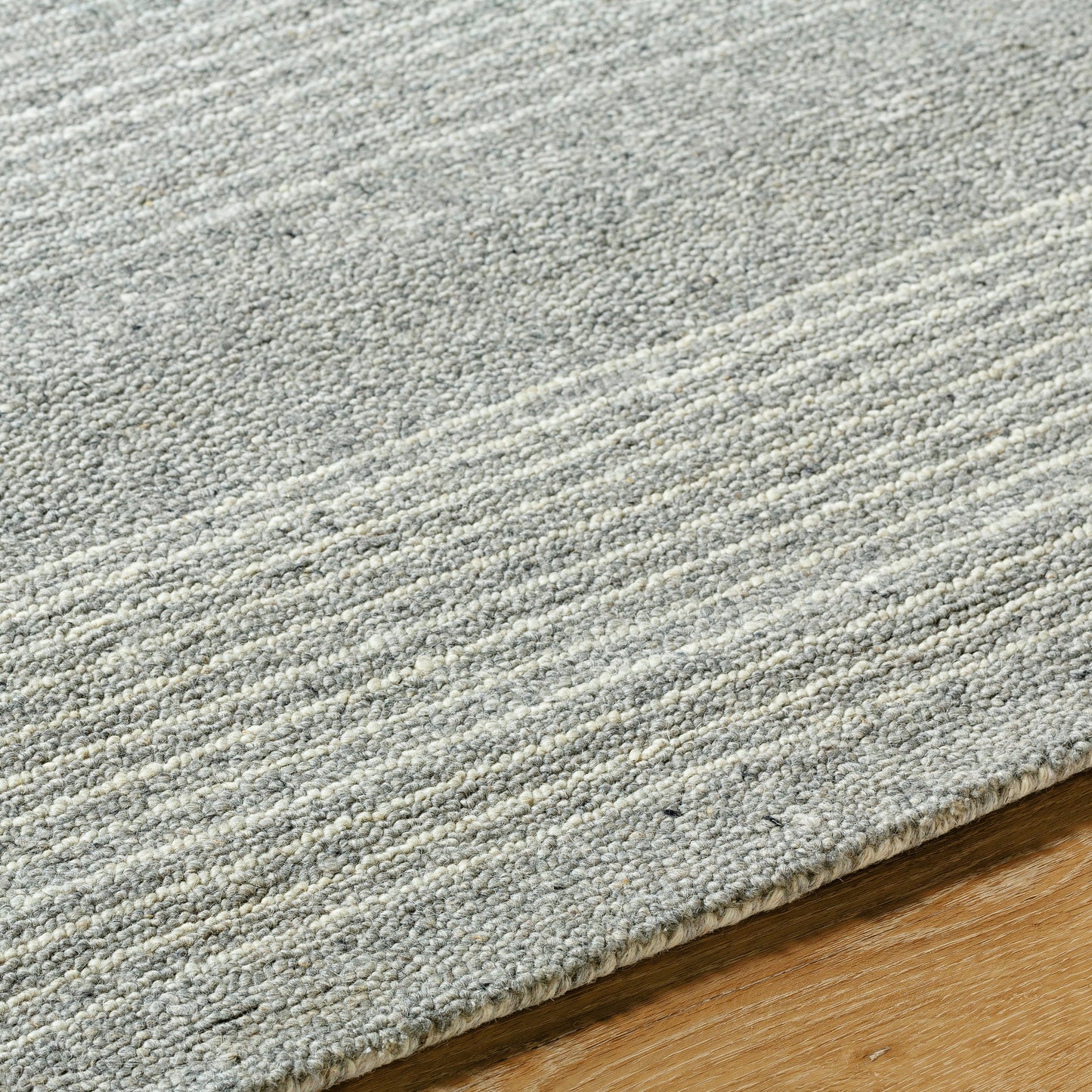 003 SI-2163298,SI-2163299,SI-2163300,SI-2163301 | Closeup | Romano Rug - 484818 by Surya in slate gray, dove gray, ivory, charcoal. Made from wool in a unique style.