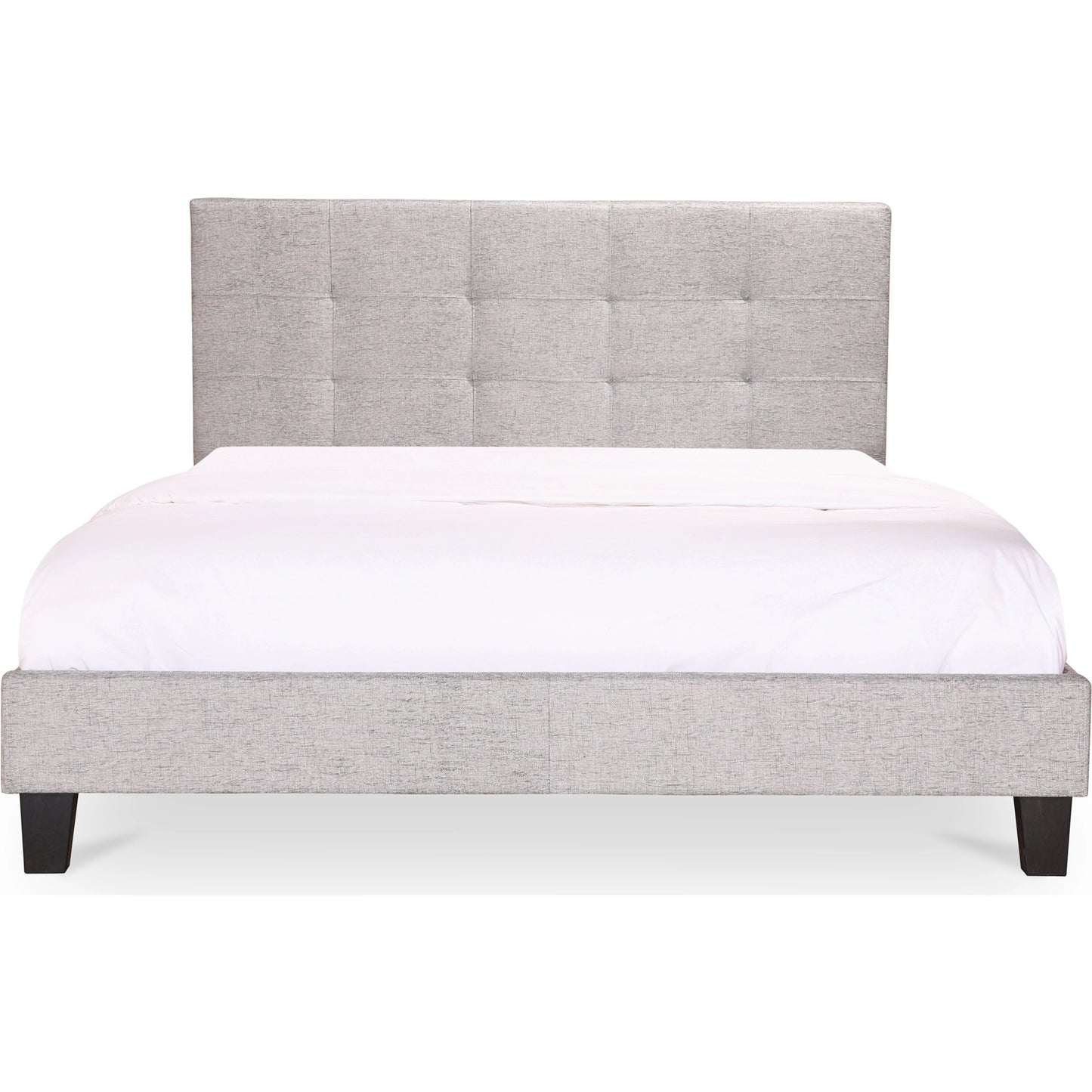 008 SI-2121911 | Additional Silo | Eliza Bed by Moe's Home Collection in grey. Made from upholstery: 100% polyester, solid pine, wood slats, plywood, mdf in a modern style.