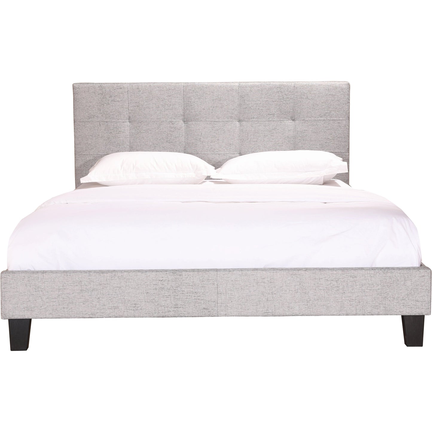 009 SI-2121911 | Additional Silo | Eliza Bed by Moe's Home Collection in grey. Made from upholstery: 100% polyester, solid pine, wood slats, plywood, mdf in a modern style.