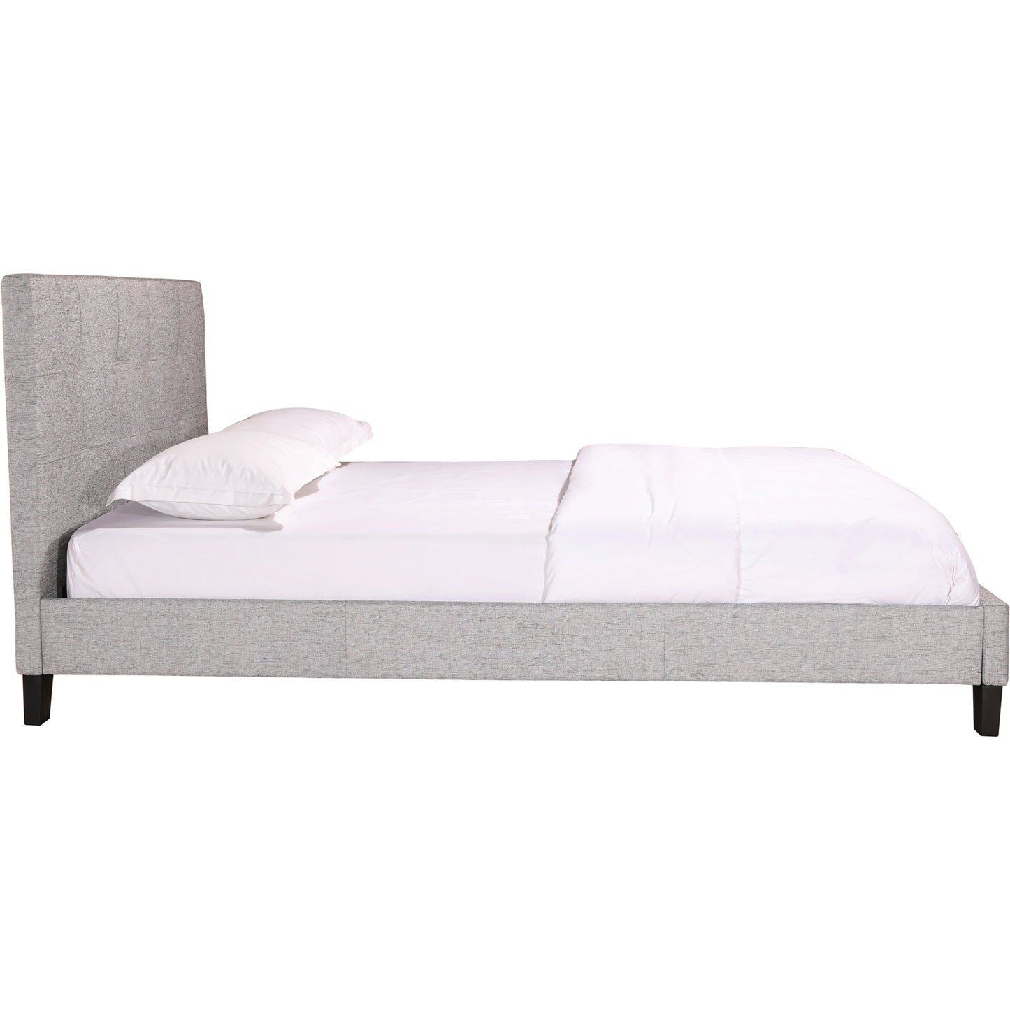 010 SI-2121911 | Additional Silo | Eliza Bed by Moe's Home Collection in grey. Made from upholstery: 100% polyester, solid pine, wood slats, plywood, mdf in a modern style.