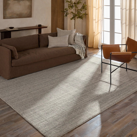 Rene RNE02 Rug by Jaipur Living in gray. Made from 100% wool in a unique style.