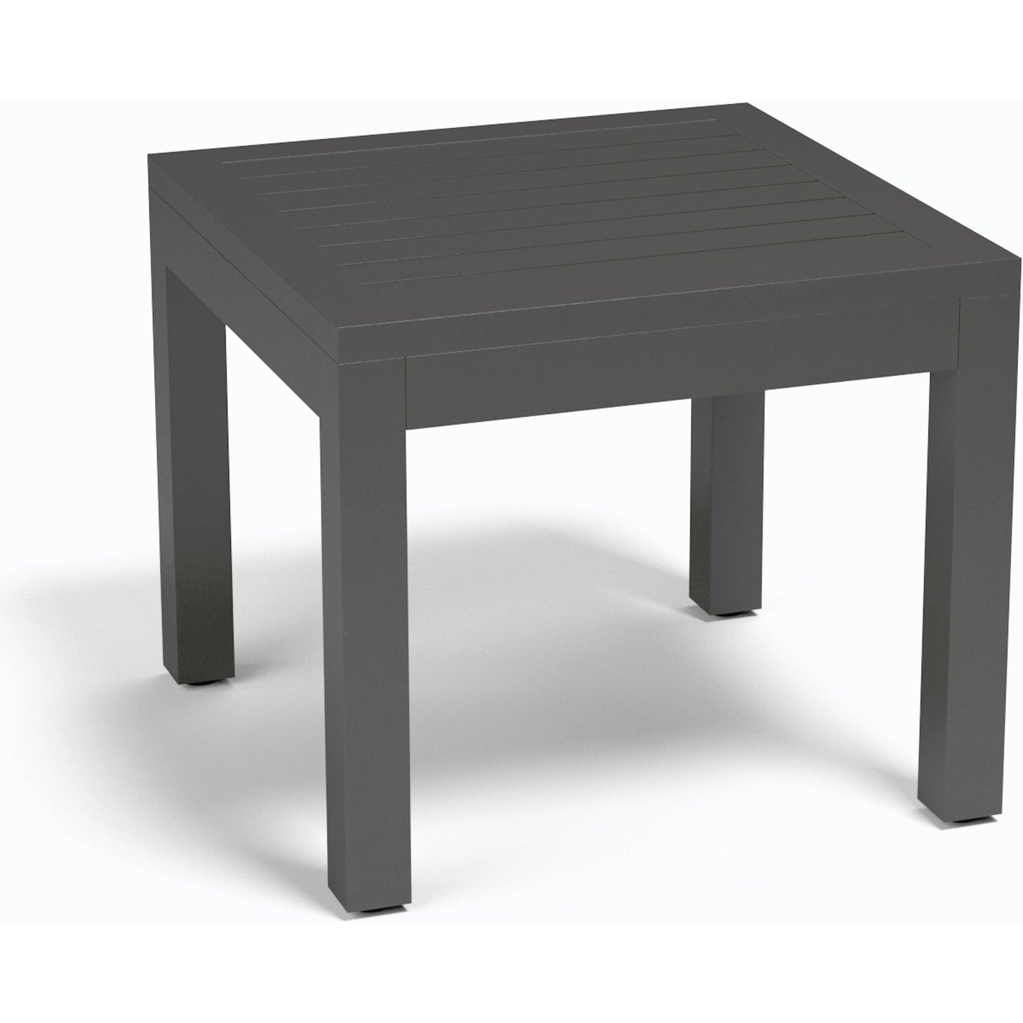 003 SI-2166677 | Additional Silo | Vegas Outdoor End Table by Sunset West in graphite. Made from aluminum in a modern style.
