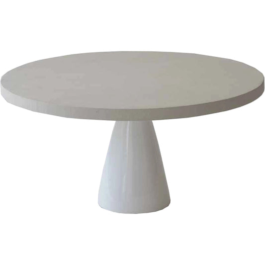 Sculpture Coffee Table by LH Imports in white. Made from plywood, concrete, fiber reinforced plastic in a modern style.