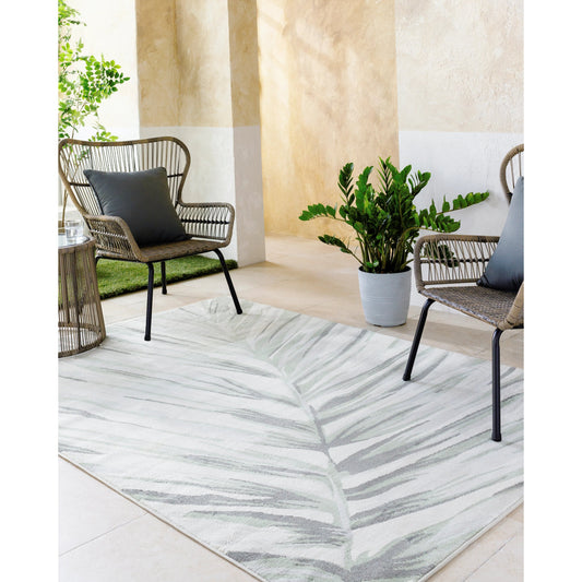 Roma Rug - 492623 by Livabliss in cream, medium green, light gray, charcoal. Made from face: 100% polypropylene, warp: 100% polyester in a unique style.