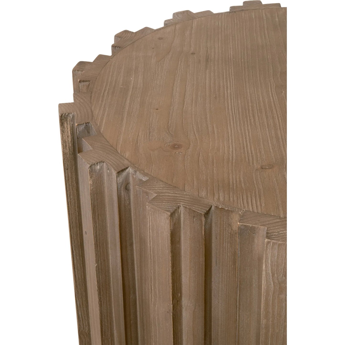 011 SI-2249327 | Unknown | Roma End Table by Essentials For Living. Made from solid reclaimed pine, reclaimed pine veneer, mdf in a modern style.