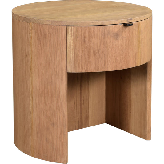 Theo Nightstand by Moe's Home Collection in natural. Made from solid oak in a modern style.