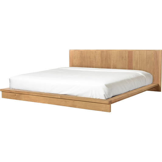 025 SI-2122025 | Primary Silo | Plank Bed by Moe's Home Collection in natural. Made from solid oak, solid mango wood slats in a modern style.