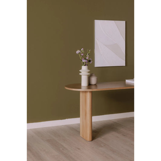 Theo Desk by Moe's Home Collection in natural. Made from solid oak in a transitional style.