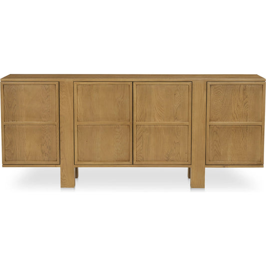 Henley Sideboard by Moe's Home Collection in brown. Made from oak, oak veneer in a transitional style.