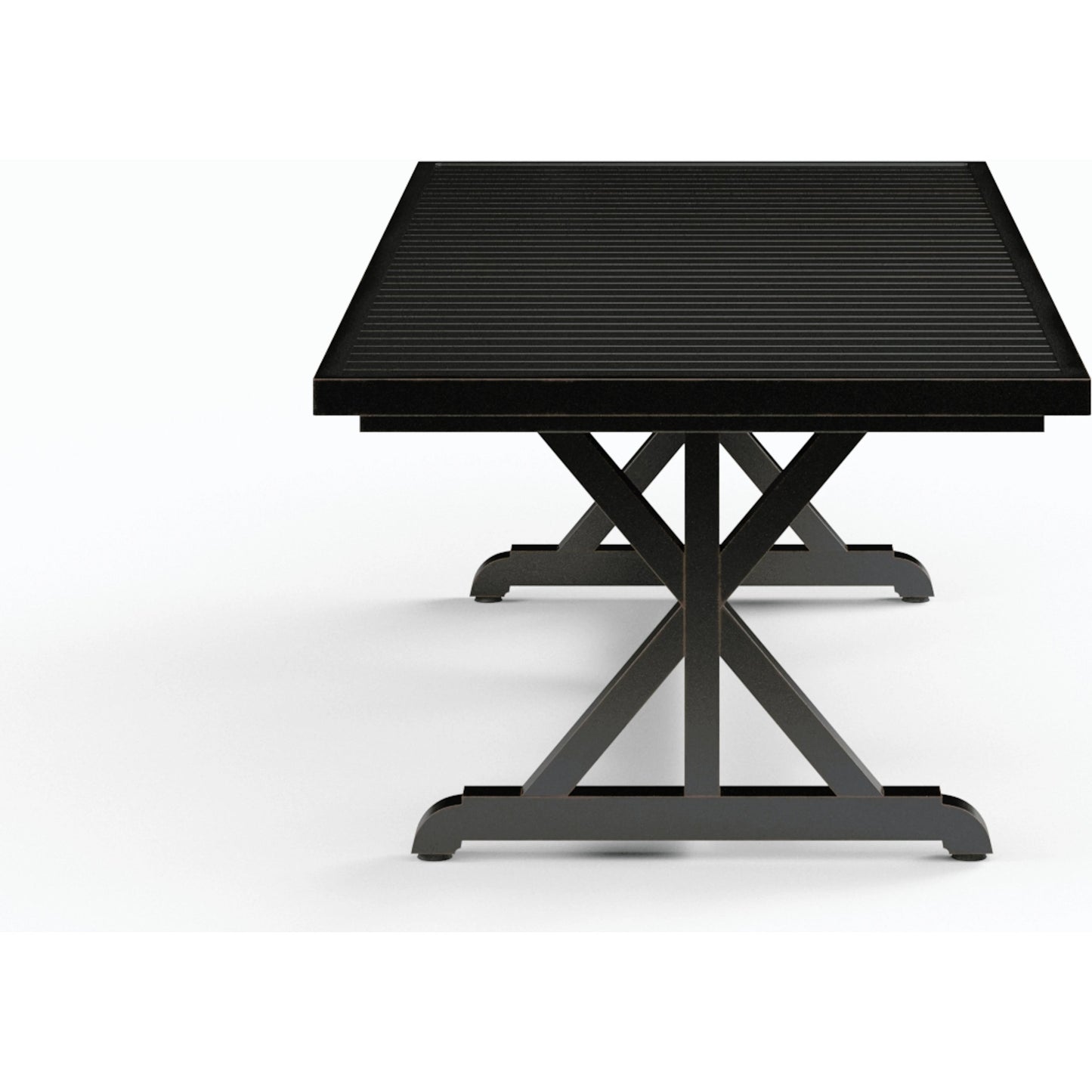 002 SI-2166914 | Additional Silo | Monterey Outdoor 96" Dining Table by Sunset West in copper. Made from aluminum in a traditional style.
