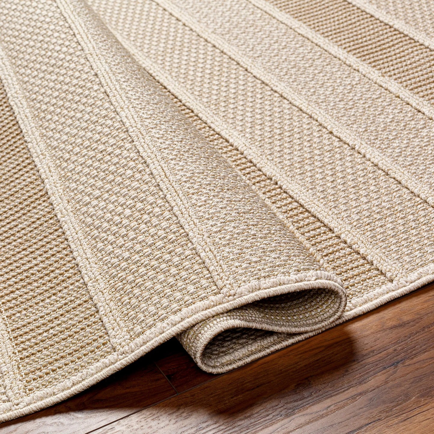 005 SI-1948904,SI-1948905,SI-1948906,SI-1948907 | Closeup | Rockport Rug - 32952 by Livabliss in ivory, tan. Made from 100% polypropylene in a unique style.
