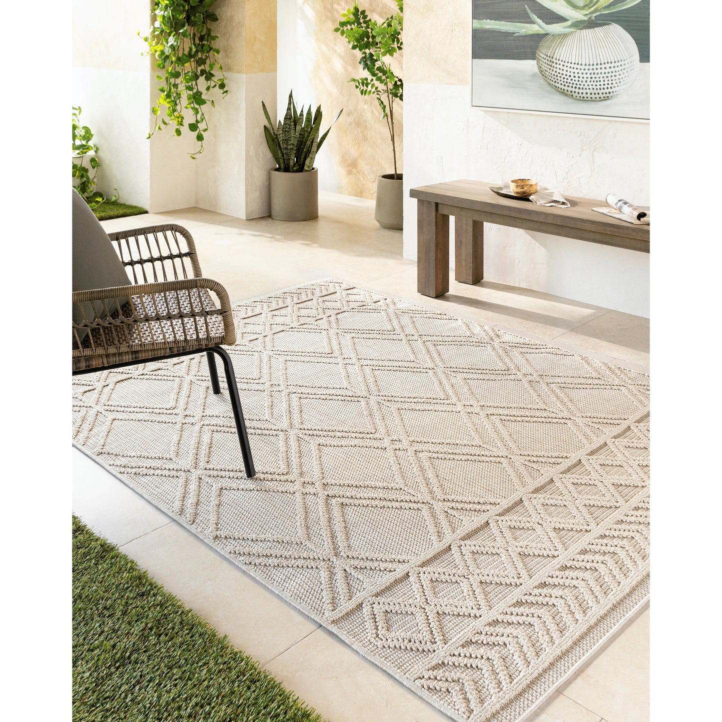 008 SI-1948920,SI-1948921,SI-1948922,SI-1948923 | Lifestyle | Rockport Rug - 32954 by Livabliss in ivory, tan. Made from 100% polypropylene in a unique style.