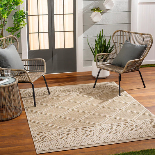 Rockport Rug - 32957 by Livabliss in ivory, tan. Made from 100% polypropylene in a unique style.