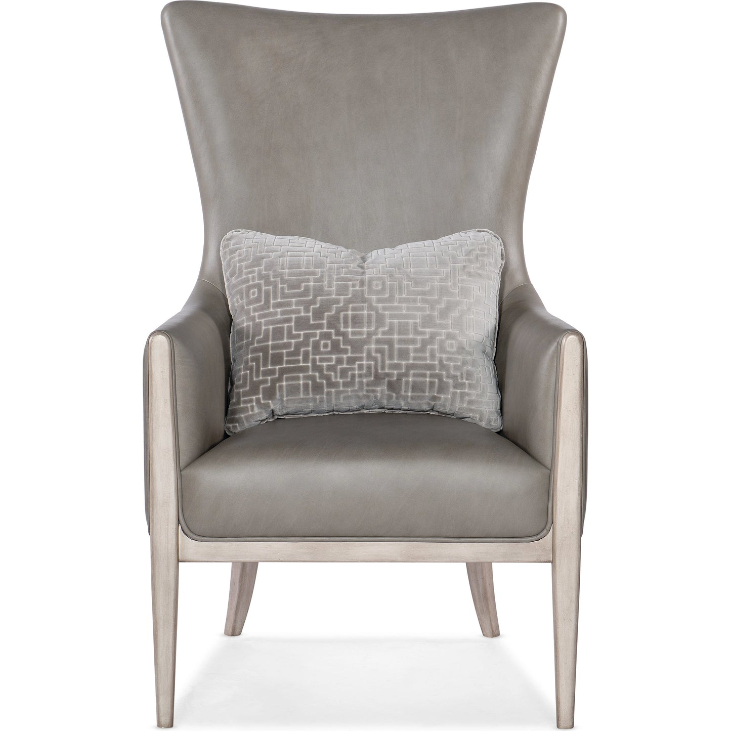 008 SI-1996328 | Additional Silo | Kyndall Club Chair by Hooker Furniture in light wood. Made from leather, fabric, (semi-aniline top grain) in a modern style.