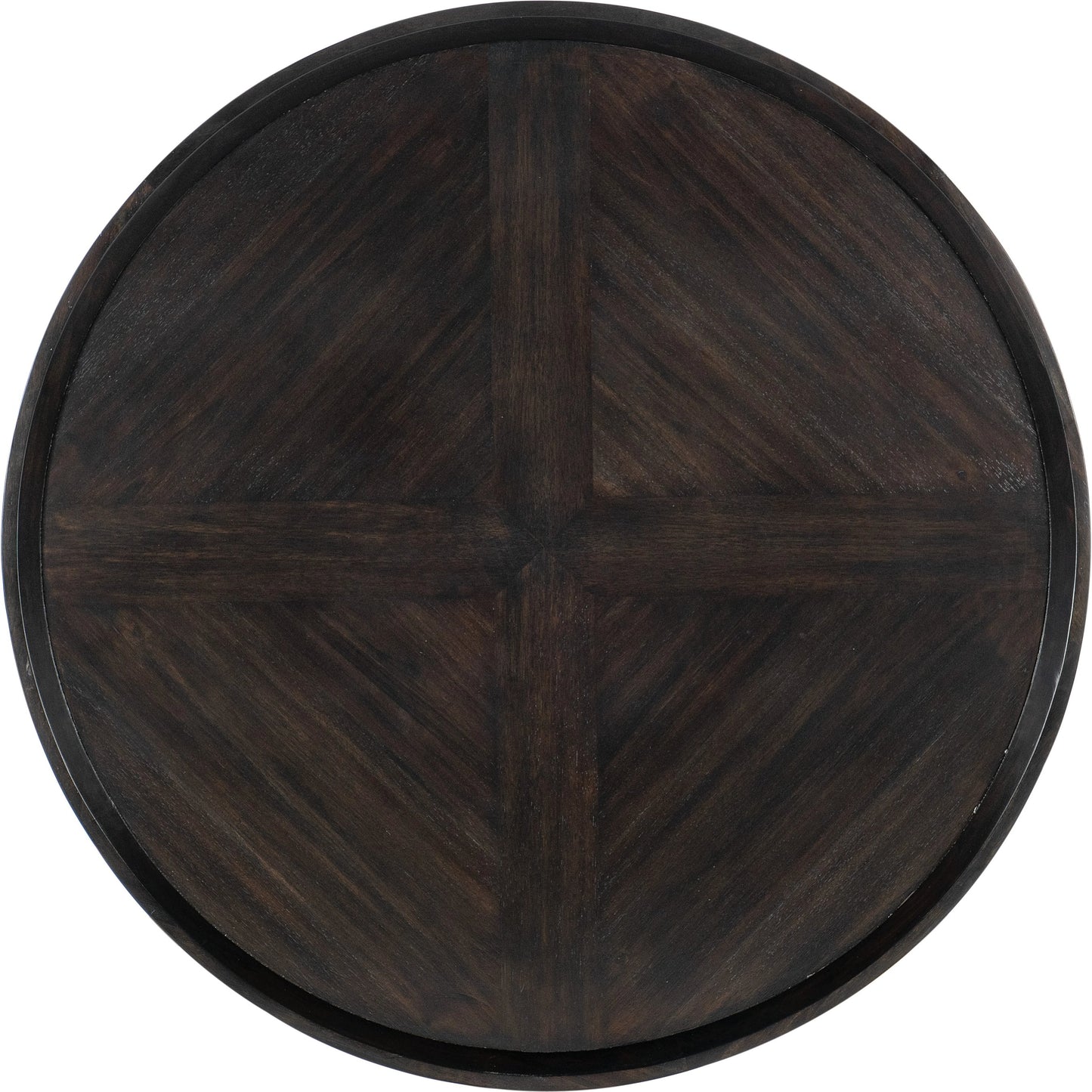 003 SI-2029054 | Additional Silo | Commerce & Market Round Cocktail Table by Hooker Furniture in dark natural. Made from clean acacia solids in a modern style.