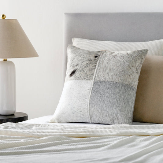 Ranger - 27452 by Surya in cream, charcoal, black. Made from 100% hair on hide, 100% microsuede in a unique style.