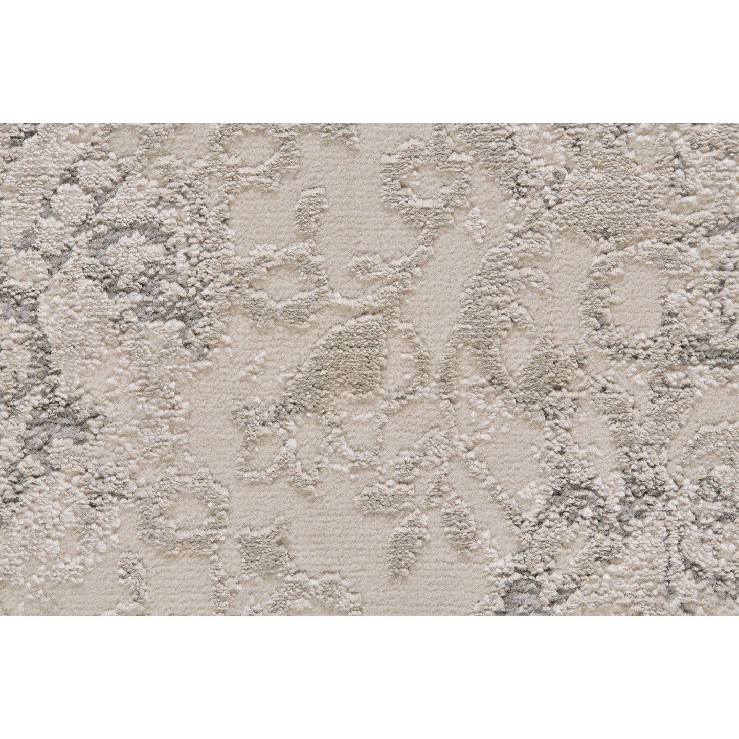 008 SI-1752023,SI-1752024,SI-1752025,SI-1752026,SI-1752027 | Closeup | Prasad Rug - 3682F by Feizy in ivory, gray, black. Made from polypropylene, polyester in a unique style.