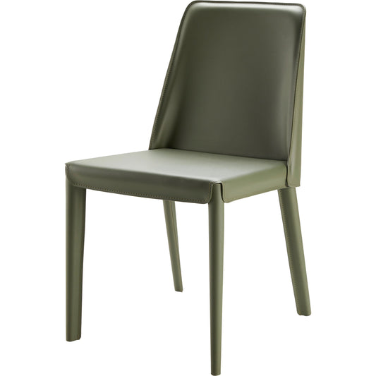 Rosy Dining Chair (Set of 2) by Surya in hand finished. Made from upholstery: pvc, base: metal, fill: 100% polyurethane foam in a modern style.