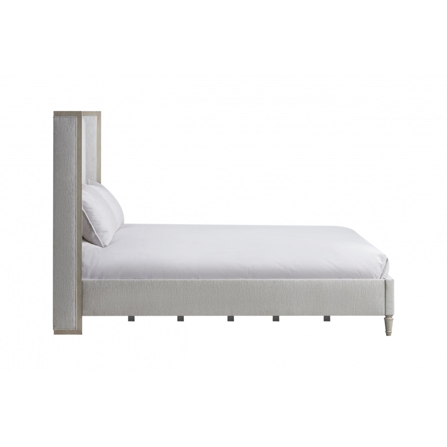 002 SI-2130651,SI-2130652 | Primary Silo | Zest Wing Back Bed by Zest in cream. Made from rubberwood, fabric in a modern style.