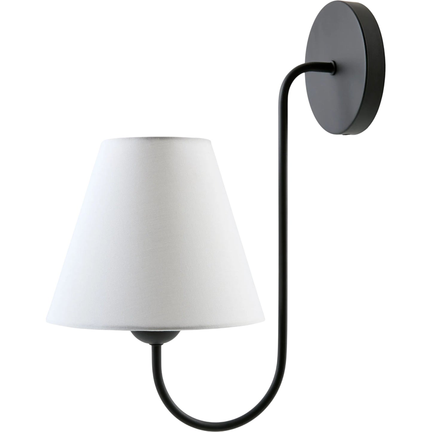000 SI-2460315 | Primary Silo | Ruvana Wall Sconce by Surya in white, black and lacquered. Made from iron, linen, polystyrene in a unique style.