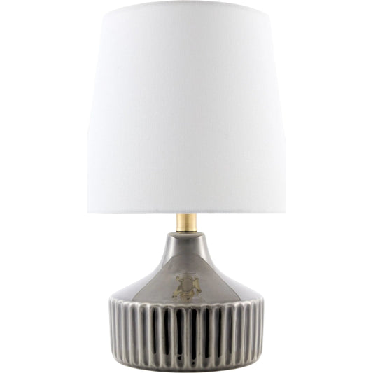 000 SI-2632261 | Primary Silo | Rivery Accent Table Lamp by Livabliss in gray, white, metallic brass, translucent and gloss, electroplated, high. Made from ceramic, jute, polyester, iron in a unique style.