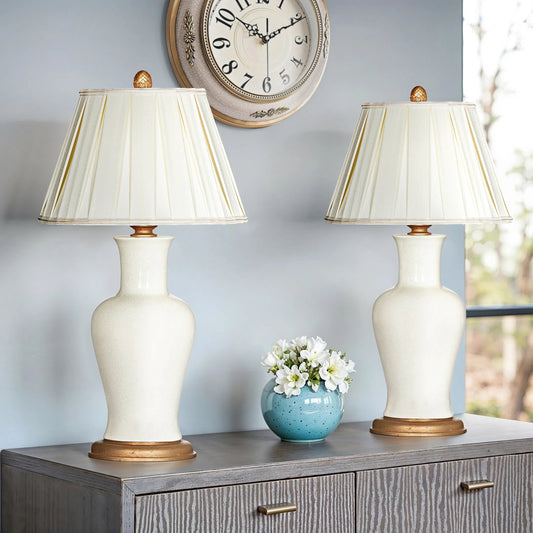 Amelie Blanc Couture Lamp by Bradburn Home. Made from ceramic in a modern style.