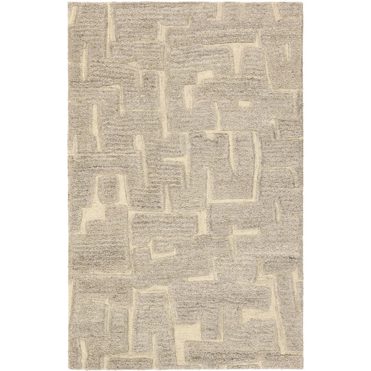 Reyner RYN05 Rug by Jaipur Living in taupe, cream. Made from 100% wool in a unique style.
