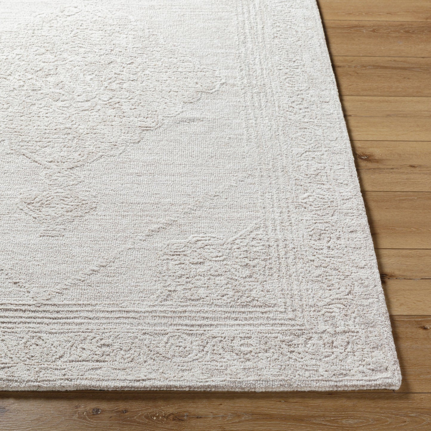 003 SI-2131767,SI-2131768,SI-2131769,SI-2131770 | Closeup | Rize Rug - 488522 by Livabliss in ivory, sandstone, beige. Made from face: 100% wool, warp: 100% cotton in a unique style.