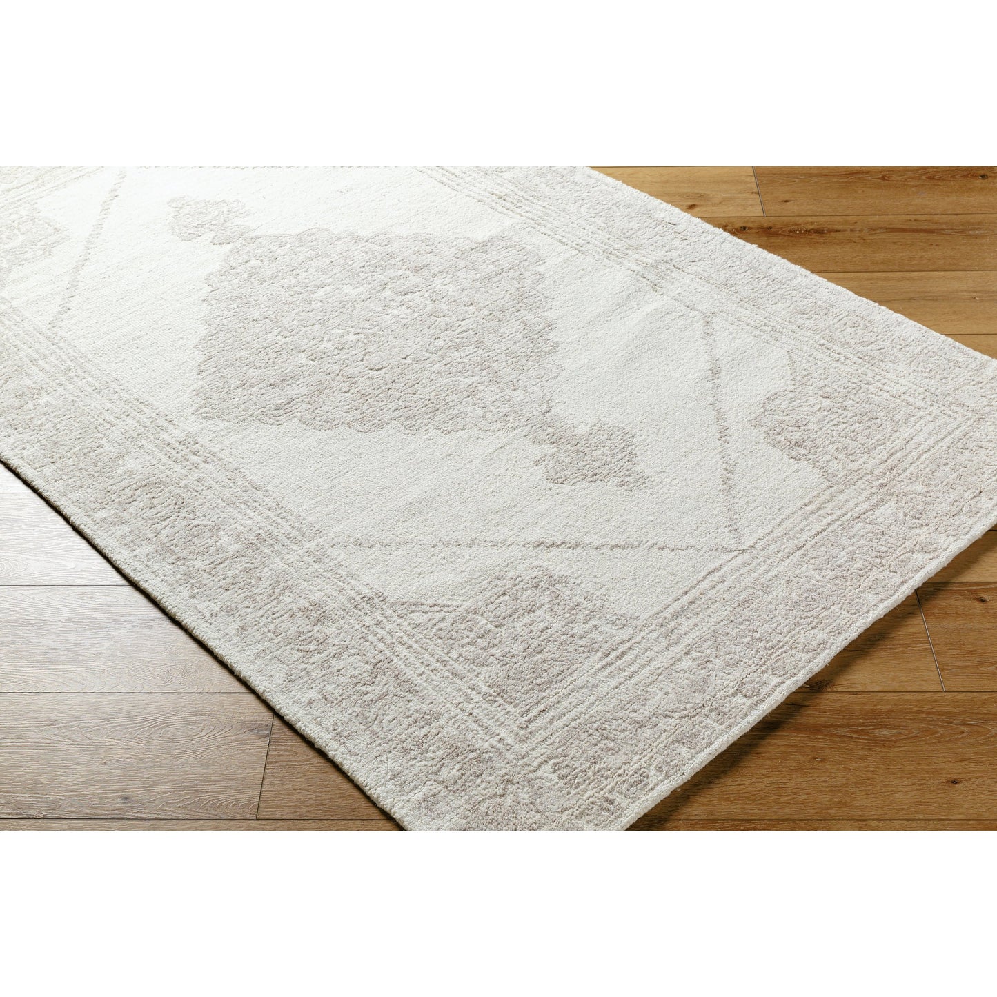 003 SI-2167603,SI-2167604,SI-2167605,SI-2167606,SI-2167607,SI-2167608 | Closeup | Rize Rug - 488531 by Livabliss in ivory, taupe, sandstone. Made from wool in a unique style.