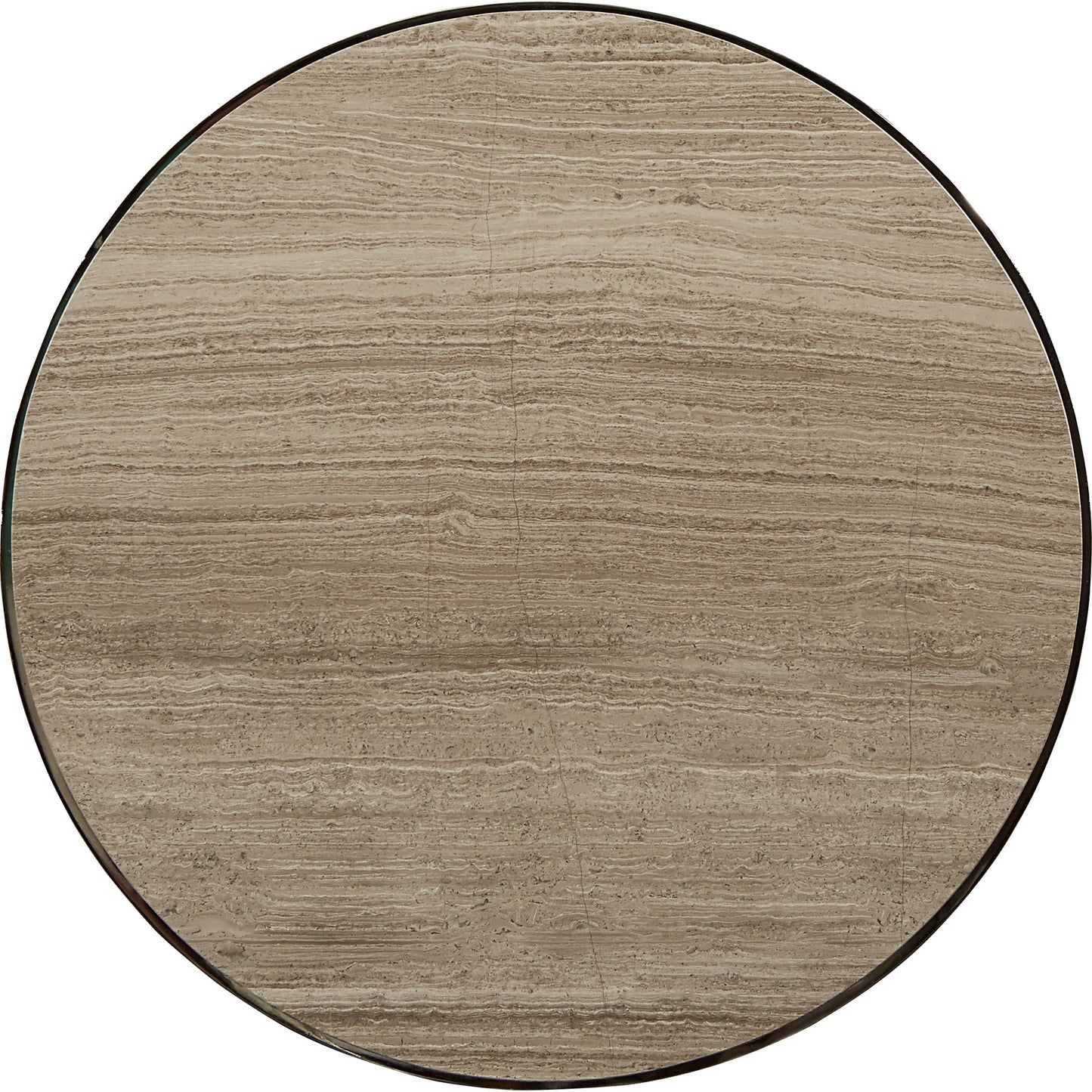 002 SR-882028 | Additional Silo | Morrissey Yeats Lamp Table by A.R.T. Furniture in silver and bezel. Made from parawood solids, primavera veneers, travertine stone in a transitional style.