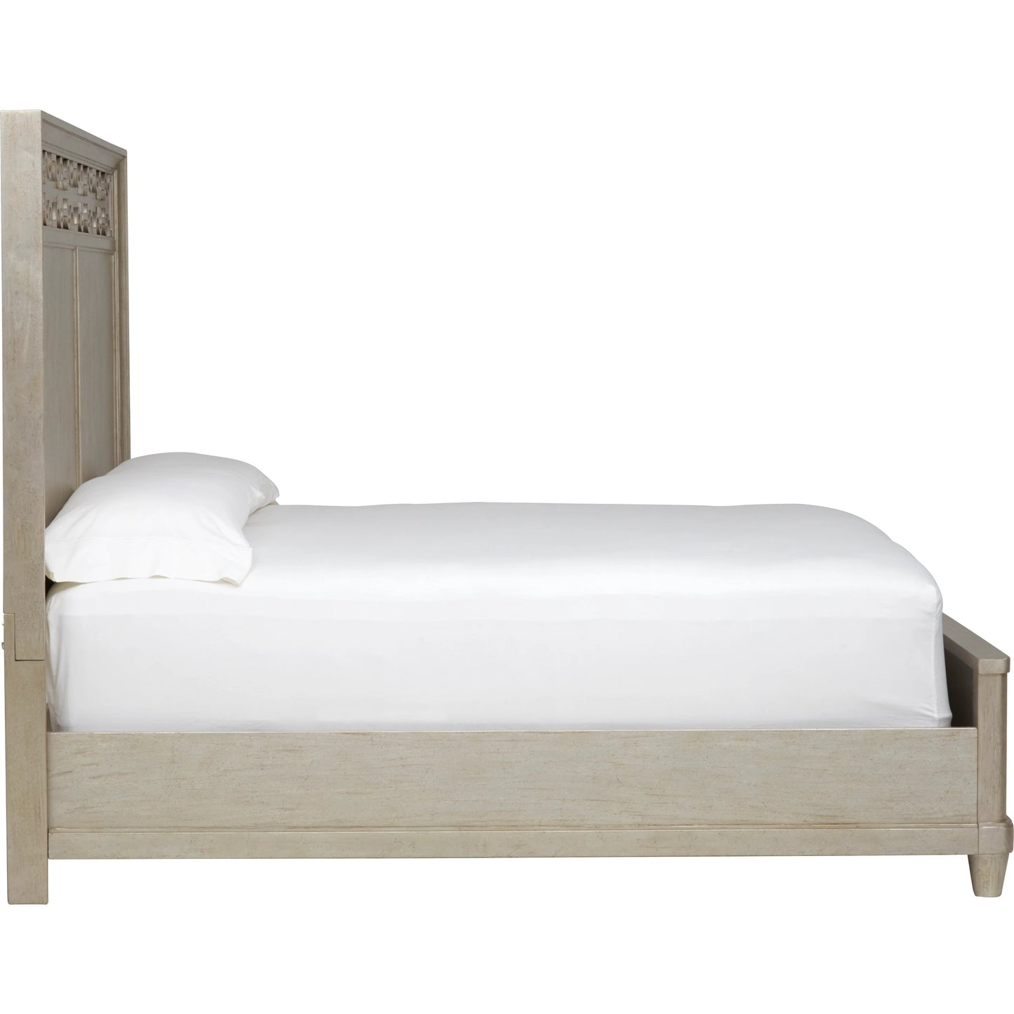 010 SI-1946517,SI-1946518 | Additional Silo | Morrissey Cashin Panel Bed by A.R.T. Furniture in silver and bezel. Made from parawood solids, primavera veneers in a transitional style.