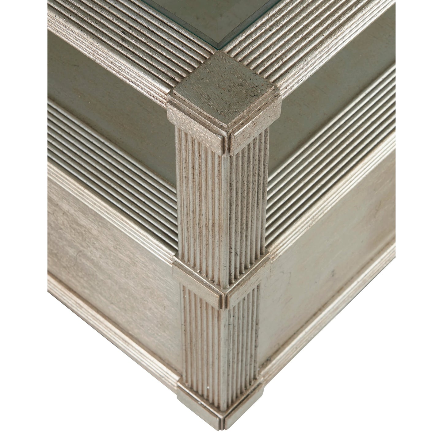 002 SI-1946530 | Additional Silo | Morrissey Ellman Cocktail Table by A.R.T. Furniture in silver and bezel. Made from parawood solids, primavera veneers, glass, metal in a modern style.