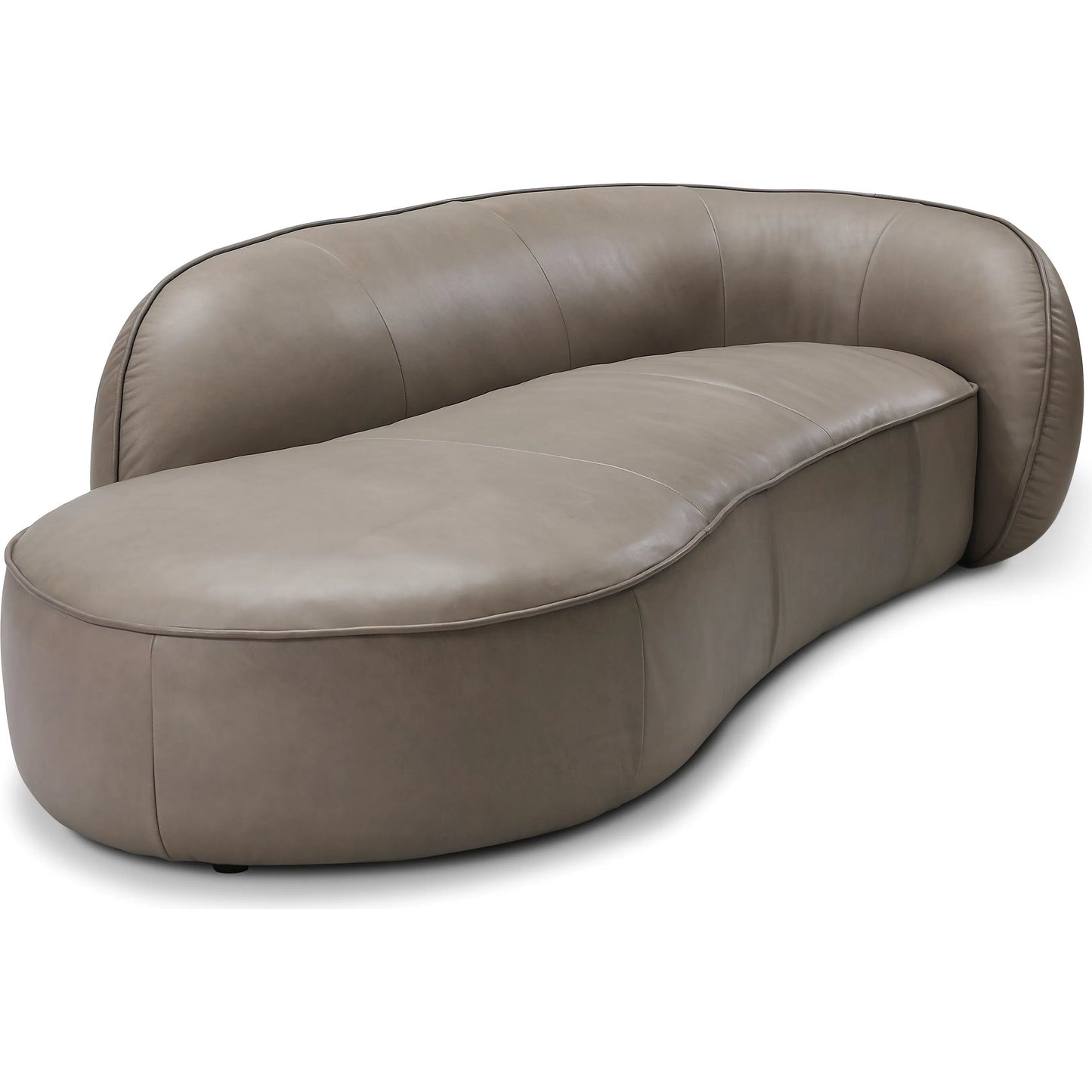 002 SI-2448922 | Additional Silo | Nuvola Sofa by Zentique in grey leather. Made from top grain leather in a unique style.