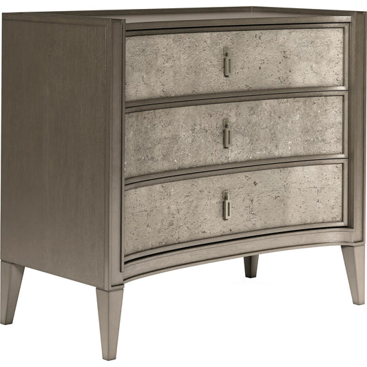Cove Bachelor's Chest by A.R.T. Furniture in mica. Made from rubberwood solids, primavera veneers, metal in a transitional style.