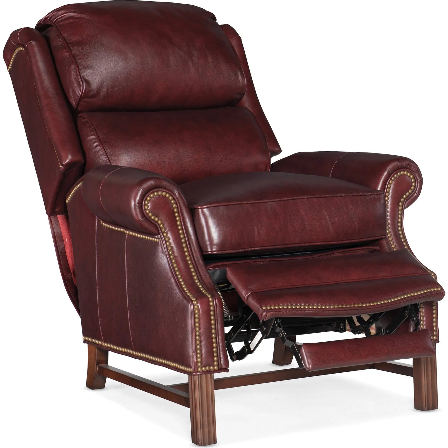 009 SI-1873032 | Additional Silo | Alta High Leg Reclining Lounger by Bradington-Young by Hooker Furniture. Made from 100% leather in a unique style.
