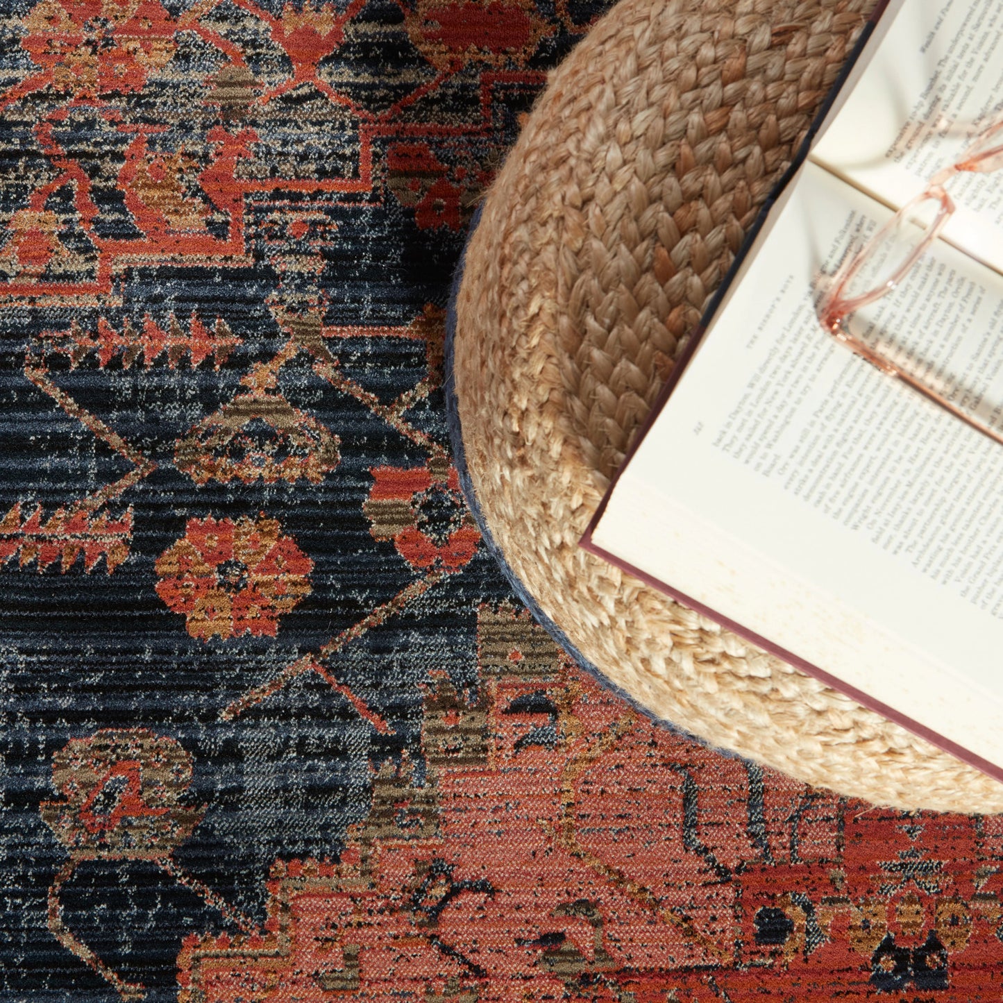 024 SR-816569 | Lifestyle | Saba Oliana Pouf by Jaipur Living. Made from 100% jute in a coastal style.