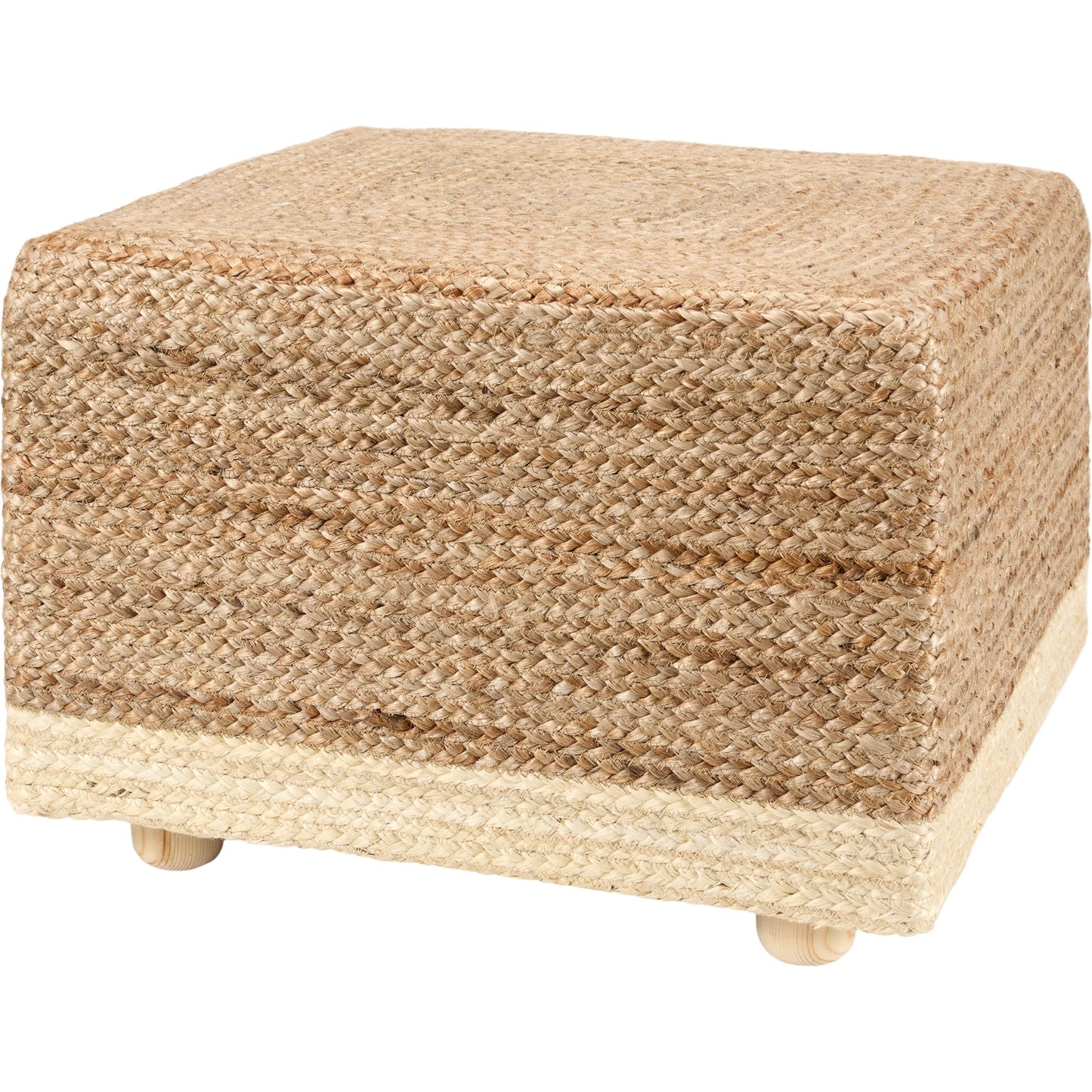 001 SI-2077393 | Primary Silo | Saba Sienna Square Stool by Jaipur Living in tan, beige. Made from 100% jute fiber in a unique style.