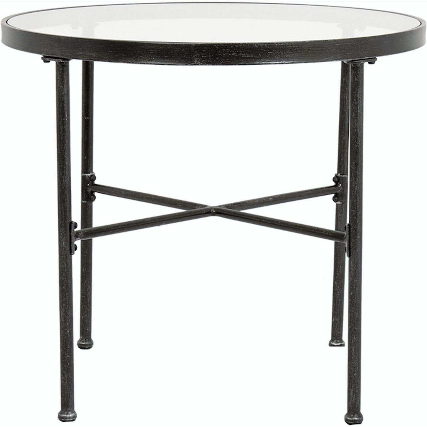 001 SI-2166923 | Primary Silo | Provence Outdoor Bistro Table by Sunset West in pewter. Made from wrought iron in a modern style.