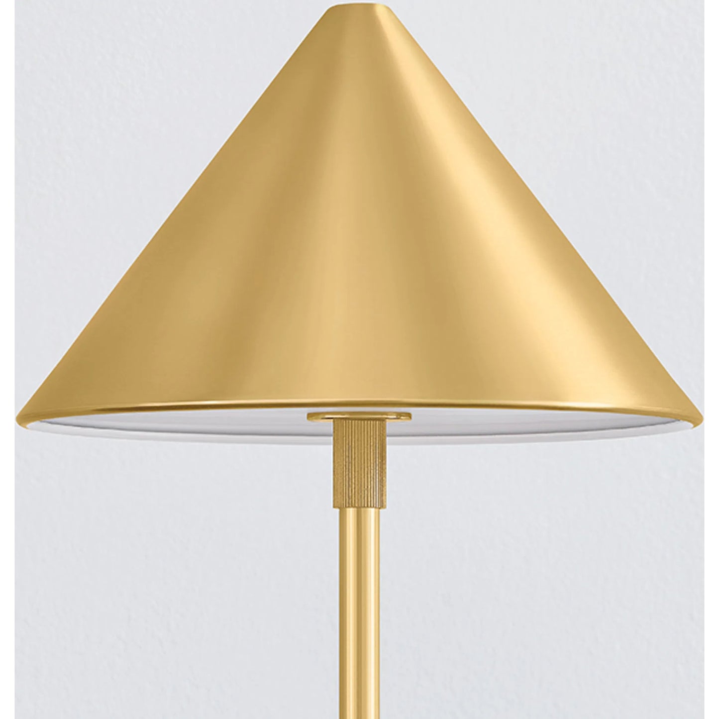 004 SI-2374416 | Closeup | Salma Rechargeable Table Lamp by Hudson Valley in aged brass. Made from steel in a transitional style.