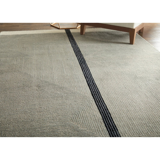 Maguire Transitional Rug - 8904F by Feizy in taupe, black. Made from wool, nylon in a unique style.