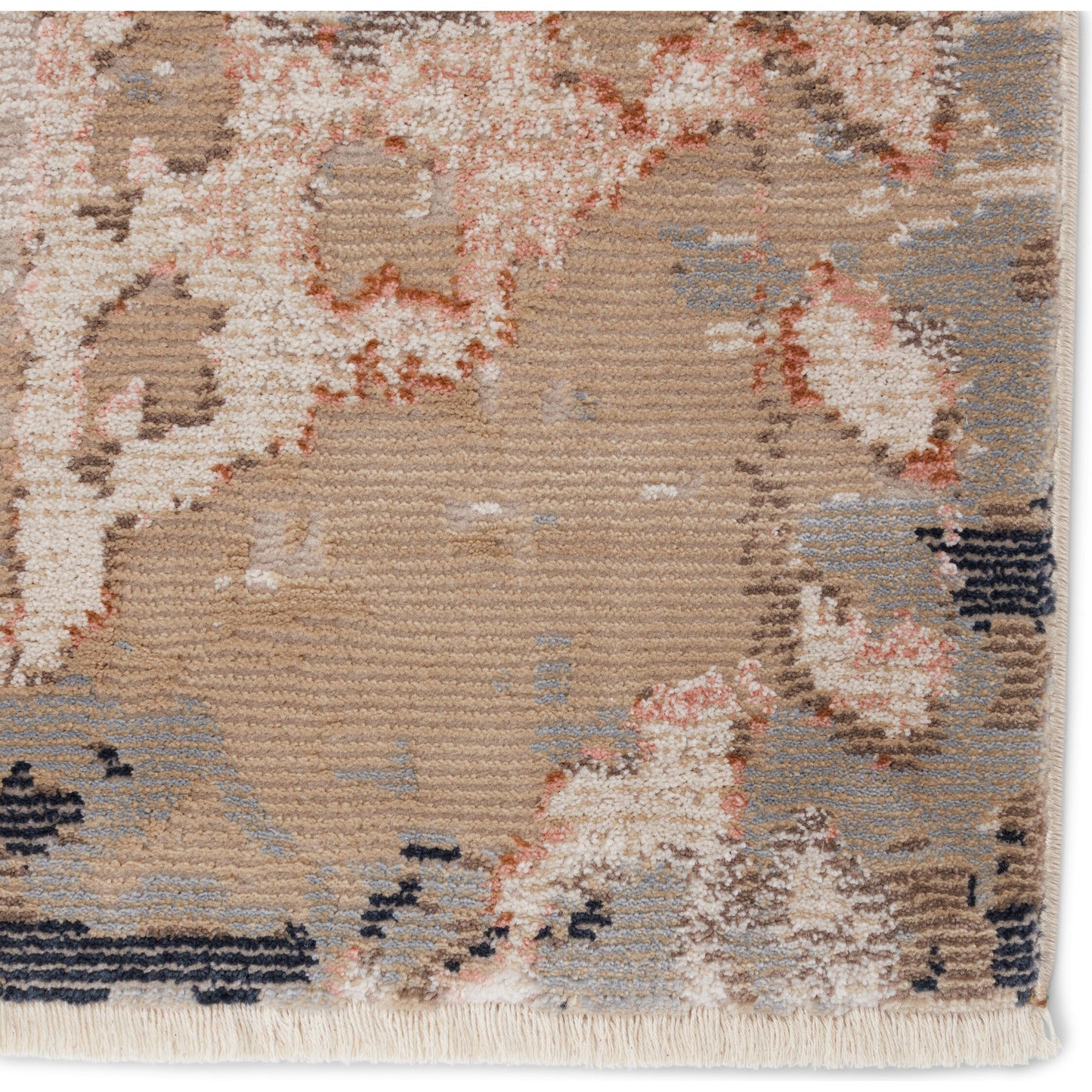 006 SI-1782429,SI-1782430,SI-1782432,SI-1782433 | Closeup | Sanaa by Nikki Chu SBC04 Rug by Jaipur Living in tan, gray. Made from 78% polypropylene 22% polyester in a unique style.