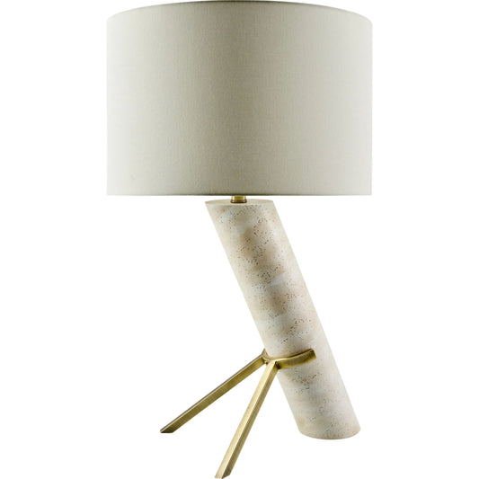 Subida Accent Table Lamp by Livabliss. Made from resin, linen, polyester, iron in a modern style.
