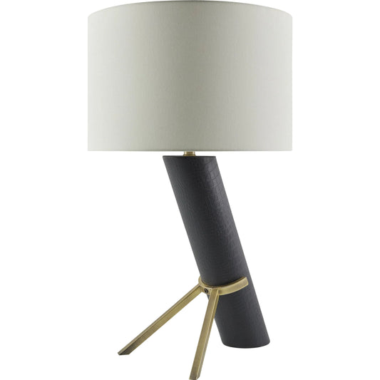 Subida Accent Table Lamp by Livabliss. Made from resin, linen, polyester, iron in a modern style.