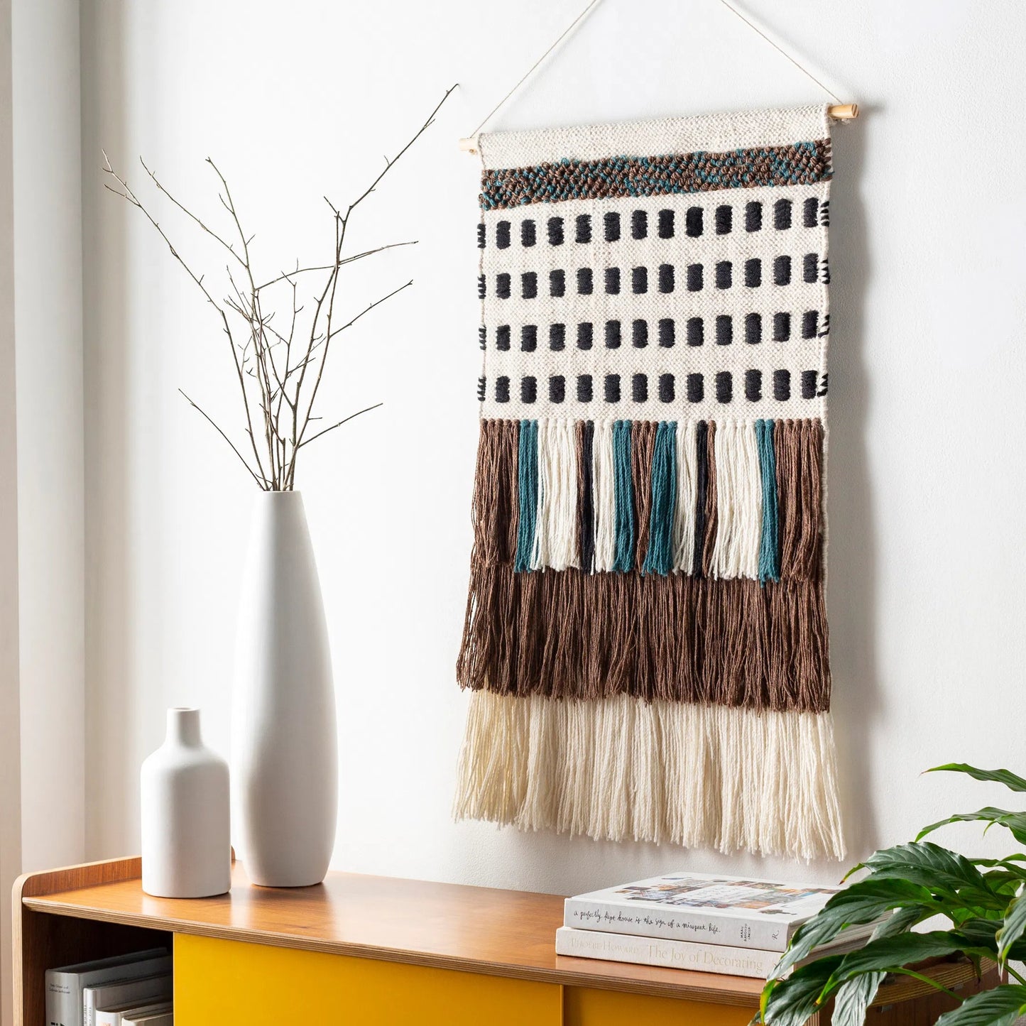 008 SI-1889995 | Lifestyle | Saber - 25856 by Surya in brown, light beige, black, deep teal, cream. Made from 70% wool, 20% polyester, 10% cotton in a eclectic & global style.