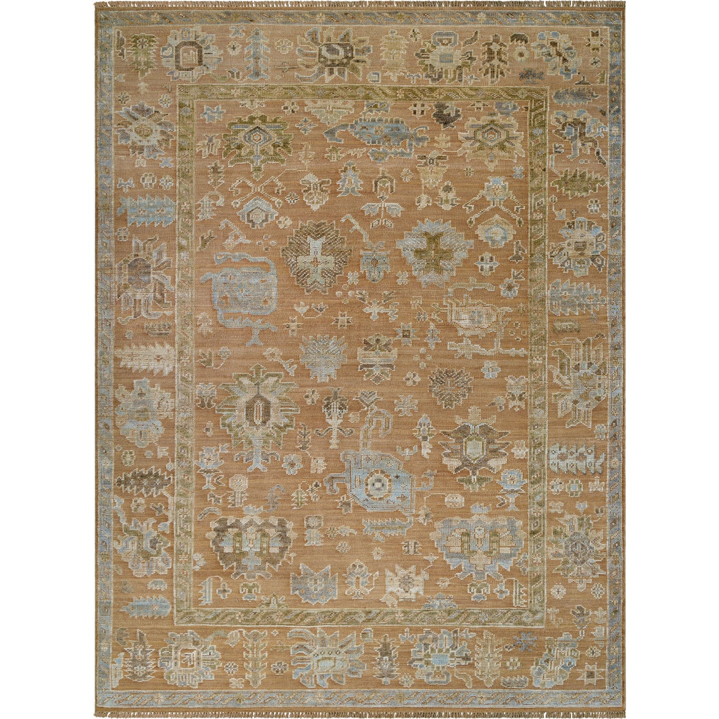 001 SI-2164216,SI-2164217,SI-2164218,SI-2164219,SI-2164220 | Primary Silo | Sinclair Rug - 526621 by Surya in terracotta, sage, sky blue, sandstone, olive green. Made from wool in a unique style.
