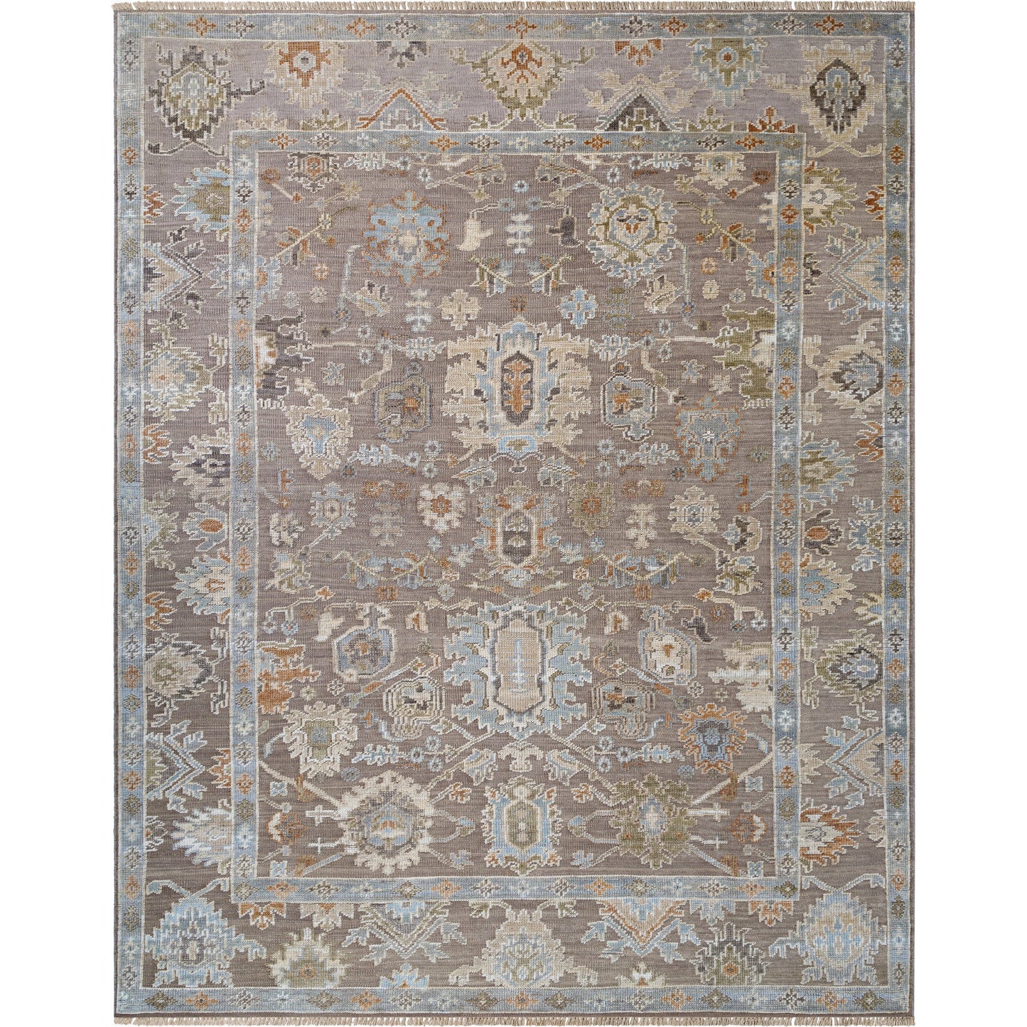 001 SI-2164226,SI-2164227,SI-2164228,SI-2164229,SI-2164230 | Primary Silo | Sinclair Rug - 526641 by Surya in taupe, sky blue, olive green, burnt orange, ivory. Made from wool in a unique style.