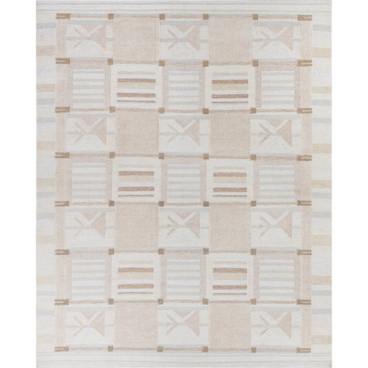 Scandi Rug - 27896 by Surya in tan, beige, cream. Made from 60% viscose, 25% linen, 10% acrylic, 5% wool in a unique style.