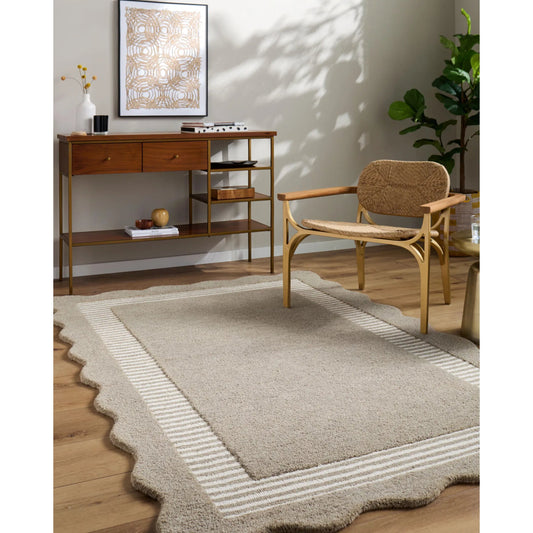 Scalloped SCP-2307 Rug by Livabliss. Made from wool in a unique style.