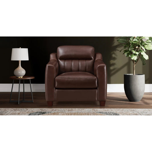 Uptown Leather Sofa by Hydeline. Made from leather, pu leather, solid hardwood kiln dried in a unique style.