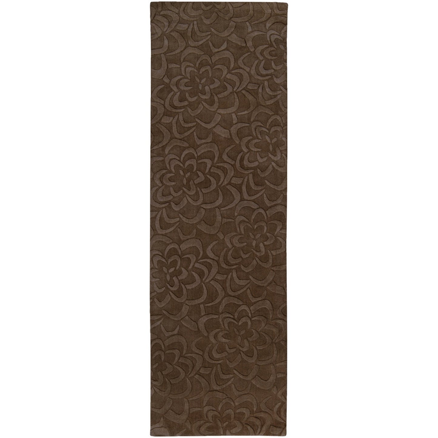 003 18481-9827 | Additional Silo | Sculpture Rug - 230 by Surya in dark brown. Made from 100% wool in a unique style.